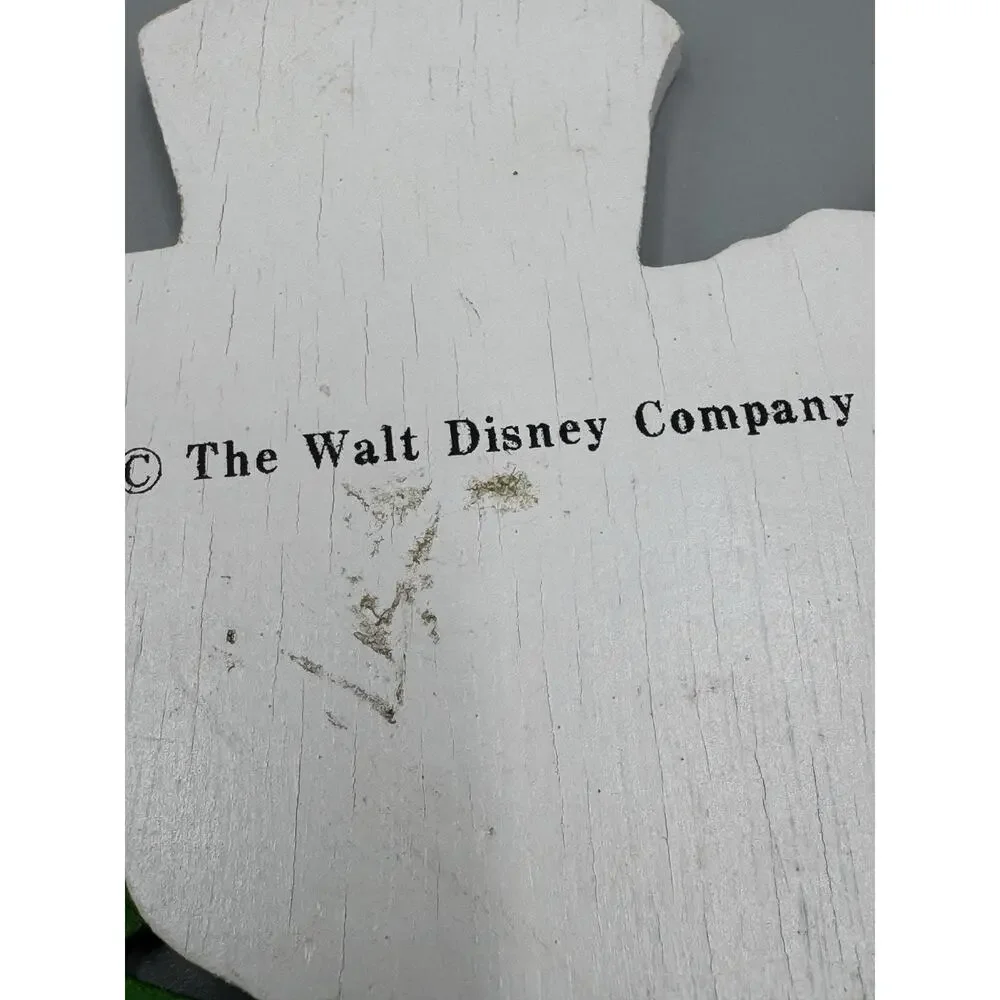 Vintage Mickey Mouse Carrying Tree Ornament The Walt Disney Company Wooden READ‎